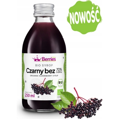 Berries Sirup BIO čierny bez 250 ml