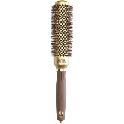 Olivia Garden Expert Blowout Speed Wavy Bristles Brush Gold and Brown 35 mm