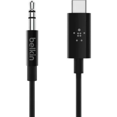 Belkin RockStar USB-C to 3.5 mm Audio Cable - USB-C към 3.5 мм аудио кабел (180 см) (черен)