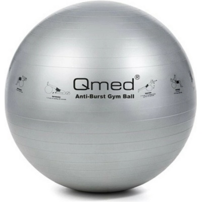 Qmed Abs gymnastický míč průměr 85 cm stříbrný