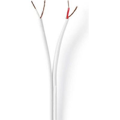 Nedis RCA 2x0,1 mm² bílá 100 m