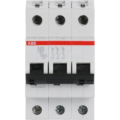 ABB s203-c63/3p АВТОМАТ. ПРЕДПАЗИТЕЛ (m518022)