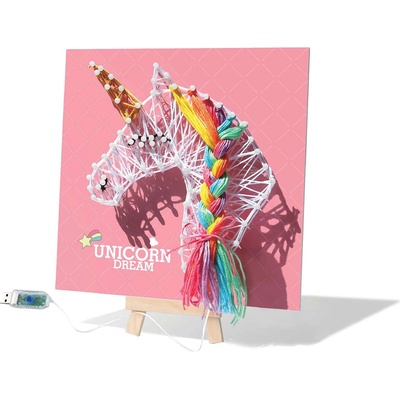TM Toys Wow Box LED Light плетена картина - Еднорог (WOW536332)