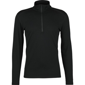 Icebreaker Мъжко мериносово термобельо Icebreaker 200 Oasis L/S Half Zip Merino base layer - Black (015-1976-0113)