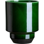 Bergs Potter Саксия Hoff гланцирана 18 см зелена (HOCG18PO)