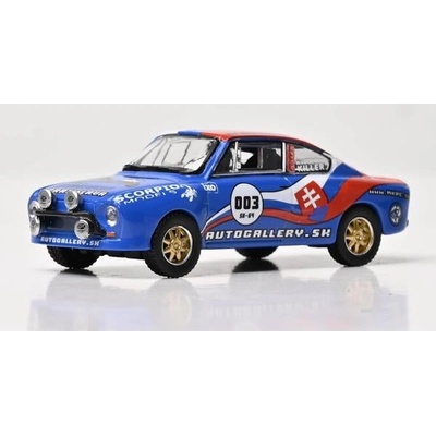 IXO MODELS 1: 64 Škoda 130RS СИН със словашко знаме. Ограничено издание 1008 бр