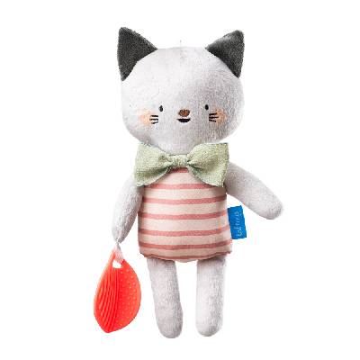 Мека бебешка играчка с гризалка Taf Toys - Котето Клара (TT13625)