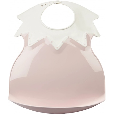 Thermobaby plastový podbradník s golierom Powder Pink