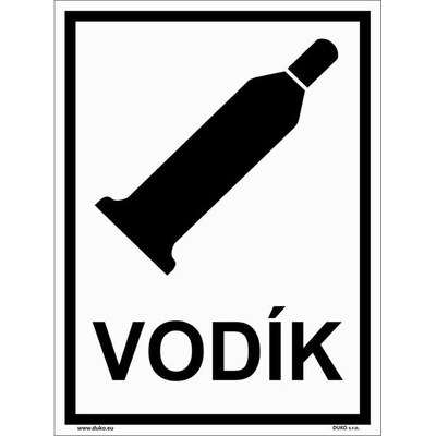 DUKO VODÍK Formát: 150 x 200 mm, Materiál: plast 1 mm, samolepící vinylová fólie