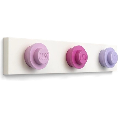 Lego Wall Hanger svetlo ružová, tmavá ružová, fialová