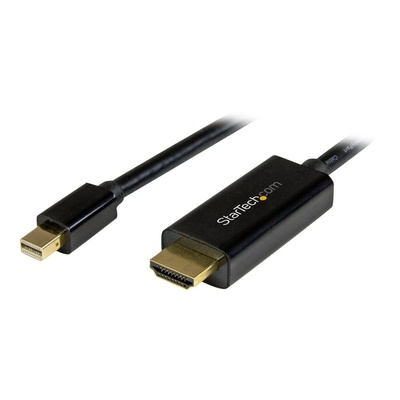 StarTech StarTech. com MDP2HDMM2MB адаптер за видео кабел 2 м Mini DisplayPort HDMI тип A (стандартен) Черен (MDP2HDMM2MB)