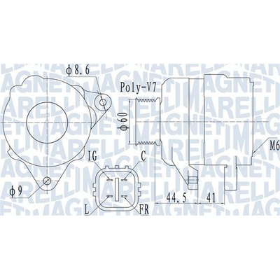 Alternátor MAGNETI MARELLI 063731981010