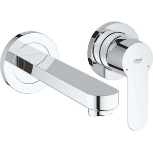 GROHE BauEdge - Смесител за мивка, двудупков монтаж, с тяло, хром 20474000 (20474000)