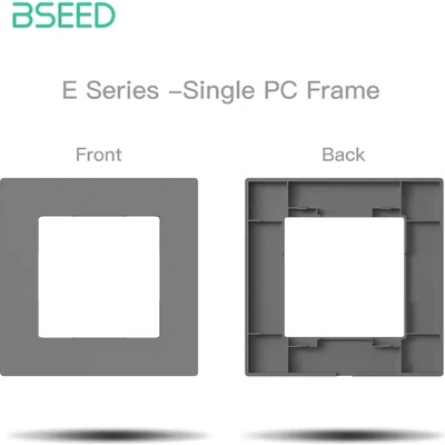 BSEED prepínač/zásuvkový panel - Echo Click 1 Sivá Plast