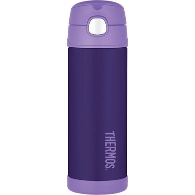 Thermos FUNtainer dětská nerezová termoska s brčkem 470 ml fialová