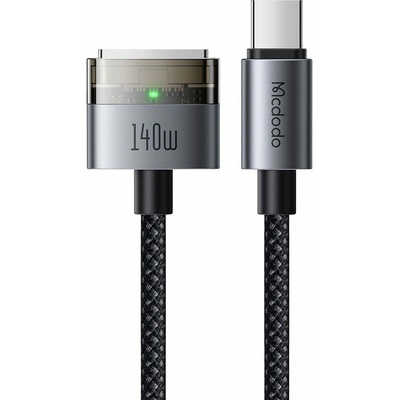 Mcdodo CA-2070 USB-C na MagSafe 3 140W LED indikátor 2m černý
