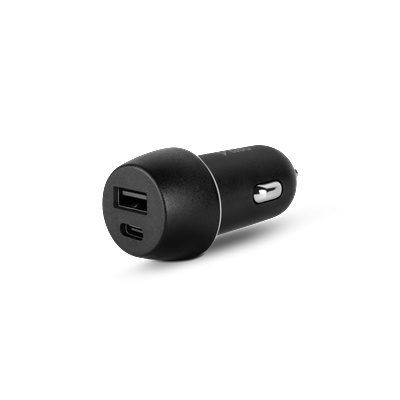 Ttec Адаптер за кола 12V ttec SmartCharger Duo PD In-Car Charger USB-C+USB-A 30W, Black
