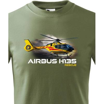 Dětské tričko Airbus Helicopters H135 Rescue MilitaryCanvas Dětské tričko Bezvatriko.cz 3250