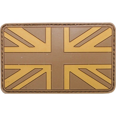 Gumová nášivka MFH vlajka Veľká Británia - desert