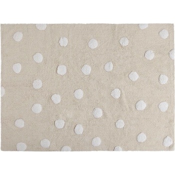 Koberec Lorena Canals Polka Dots: Beige-White