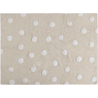 Koberec Lorena Canals Polka Dots: Beige-White