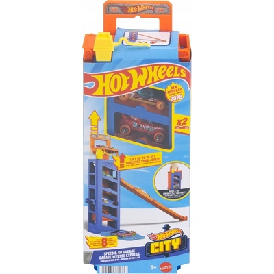 Mattel Hot Wheels: Turbo Start Garáž se 2 autíčky