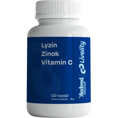 Medveď Natural Lyzín zinok a Vitamín C 120 kapsúl