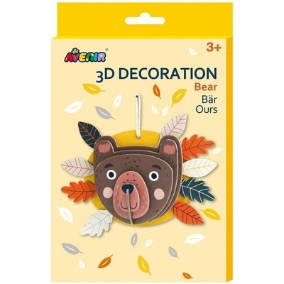 3D dekorace medvídek