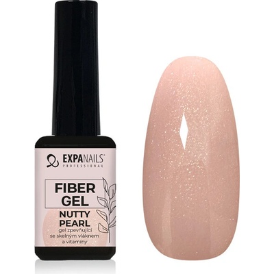 Expa nails Uv Led gel Fiber zpevňující gel se skelnými vlákny nutty pearl 11 ml