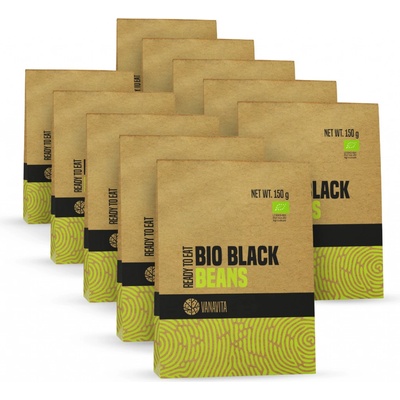 VanaVita BIO Čierna fazuľa Ready to eat 10 x 150 g