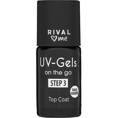 RIVAL Loves Me UV Gel lak na nehty Top Coat 8 ml