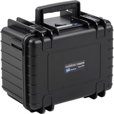 B&W Outdoor Case Type 2000 black, foam 2000/B/SI – Zboží Živě