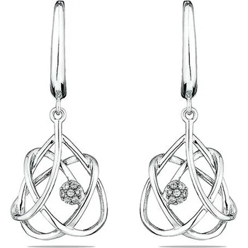 Image 1 of Swan Сребърни обици с вградени камъни циркон JT8288E Swan