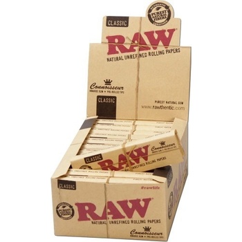 RAW Cigaretové papieriky Connoisseur king size + predrolované filtre