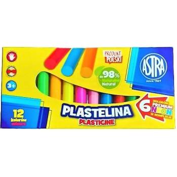 ASTRA Комплект пластилин, astra, 12 цвята, (6 неонови цвята) (as303123006)