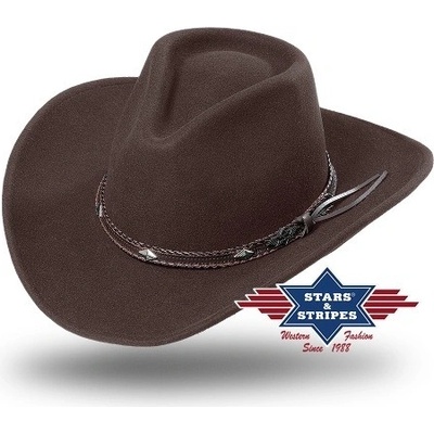 Westernový klobouk Dallas hnědá