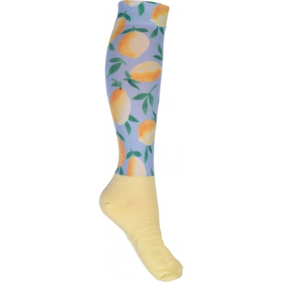 HKM Podkolenky jezdecké Essentials light yellow baby blue