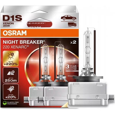 Osram xenonová výbojka D1S 66140XN2-2HB NIGHT BREAKER LASER +220% BOX