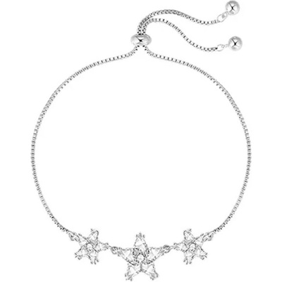JAY Náramek se se zirkonovými hvězdami JAY-9052-ZS56134 stříbrná 22 cm