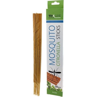 Trixline Mosquito Citronella Sticks tyčinky s citronelou proti komárům 30 kusů TR C355