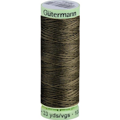 Prima-obchod Polyesterové nitě Gütermann Jeans návin 30 m, barva 531 zelená khaki tmavá