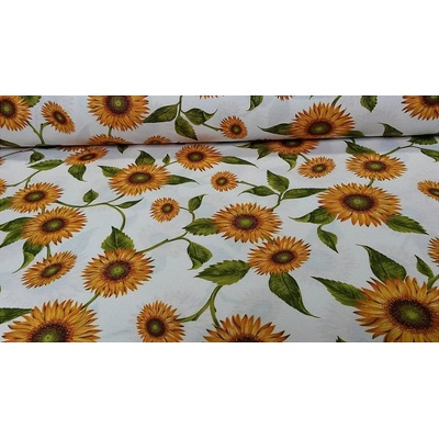 Látka sa slnečnicou šírka 140 cm