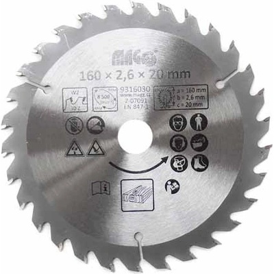 Magg Pilový kotouč 160x2,6x20 30z č.9316030 sš.