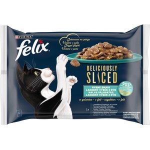 FELIX Deliciously Sliced fish in jelly 4x80 g