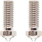 QIDI Tech Дюза с медно покритие за X-Smart 3/X-Plus 3/X-Max 3 - Комплект от 2 бр. - 0, 8 mm (728683350006)