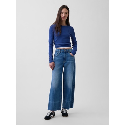 GAP Дънки High Rise Stride Wide-Leg Ankle GAP GAP | Sin | ЖЕНИ | 24REG