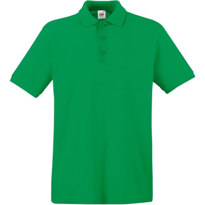 Fruit of the Loom 163218 / Мъжка поло тениска с къс ръкав - цвят kelly green XXXL (16321852013)