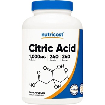 Nutricost Citric Acid 1000 mg [240 капсули]