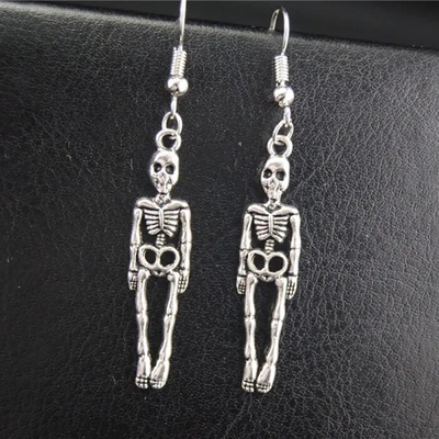 Fashion Jewelry náušnice visací kostlivec OJ021