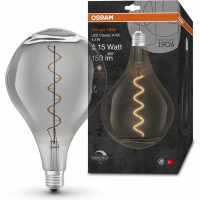 Osram stmievateľná dymová LED žiarovka E27 4,5 W BIG GRAPE, teplá biela 4058075760998